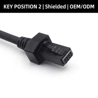 Cable N-Lock de 12V a 2X4 con Alimentación USB NCR 497-0445077 para POS 1432-C156-0