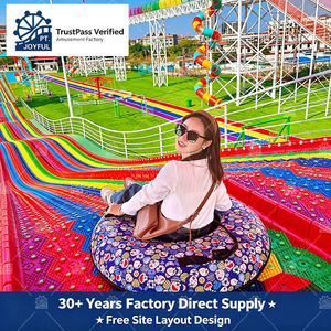 สไลเดอร์หิมะแห้งสีรุ้งหลากสี วัสดุ HDPE ป้องกันรังสียูวี สำหรับเล่นกลางแจ้ง สถานที่ชมวิว อุปกรณ์เล่นสำหรับพ่อแม่ลูก ได้รับการรับรองจาก TrustPass - Product Image 3