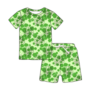 Setelan Kaos Lengan Pendek Anak Laki-laki Terbaru Pakaian Musim Panas Gaya Kasual Celana Pendek Bahan Katun Pakaian Anak Laki-laki Longgar - Product Image 4