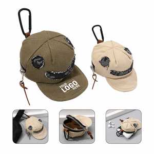 <b>Cute</b> Retro Casual Multifunctional Tote Bag Water-Resistant Durable Canvas Portable Coin <b>Purse</b> Lanyard Vintage Printed Keychain - Product Image 1