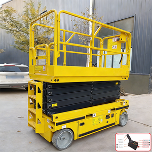 कारखानों के लिए प्रमाणित पोर्टेबल मोबाइल वर्टिकल लिफ्टिंग प्लेटफॉर्म कैंची लिफ्ट हवाई काम 10 मीटर-16 मीटर रोंग यू JT-GZ0406 - Product Image 1