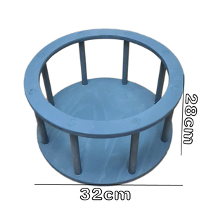 Newborn Photo Props <strong>Crib</strong> Nordic Style Hundred Days Baby Photo Studio Photo Props <strong>Round</strong> Wooden Bed - Product Image 4