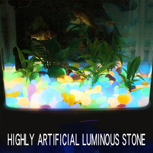 Bagliore nel buio luminoso giardino pietre ciottoli artificiali ciottoli per uso esterno del parco incandescente perline di pietra - Product Image 4