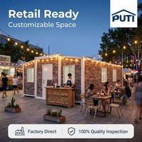 Stand d'exposition modulaire préfabriqué extensible et mobile, construction rapide, personnalisable, 20 pieds, 30 pieds, 40 pieds