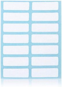 Tên nhãn dán hình chữ nhật màu trắng tự dính tập tin thư mục nhãn cho Nộp phong bì thẻ tinh dầu sữa chai cup - Product Image 3