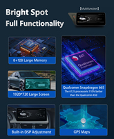 Snapdragon 665 CarPlay inalámbrico Android 14 Audi A4/A5 2009-2017 navegación GPS HD Pantalla de 10,25 pulgadas con RGB y amplificador