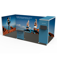 ADMAX populaire 10X20FT modulaire pliable sans outil SEGFold stand de lumière Portable en aluminium stand d'exposition affichage pour les salons professionnels