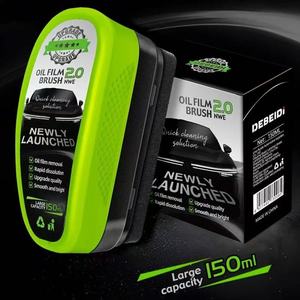 Esponja y cepillo para eliminar la película de grasa del parabrisas del coche, limpiador de cristales interiores para automóviles - Product Image 4