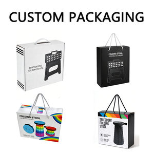 Taburete Plegable Retráctil Portátil, Taburete de Plástico Telescópico Extensible Negro Personalizado para Niños <span class=keywords><strong>y</strong></span> Adultos - Product Image 5