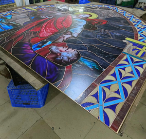 Diseño de Claraboya Sólida Personalizada para Iglesia - Paneles de Vidrio Decorativos Pintados a Mano para Cocina Solar Exterior y Uso de Alta Resistencia - Product Image 2