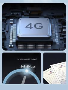 Kuwfi Bộ định tuyến di động 4G 10 thiết bị hotspot khe cắm thẻ Sim ngoài trời ngân hàng điện 4G Bộ định tuyến bỏ túi <span class=keywords><strong>wifi</strong></span> với cổng loại C - Product Image 4