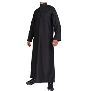 Qamis traditionnel musulman pour homme, style Qatar, manches longues, tailles 52-62, boutonnage central - Product Image 4