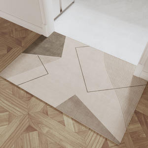 Tapis de porte TPE rectangulaire à motif géométrique antidérapant pour usage domestique Printemps 2024 - Product Image 2