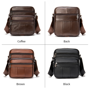 <b>Men's</b> <b>Bags</b> Genuine <b>Leather</b> <b>Shoulder</b>/Crossbody <b>Bags</b> for <b>Men</b> Messenger <b>Bag</b> <b>Leather</b> <b>Men</b> Handbag Casual New in Bandolera Hombre - Product Image 3