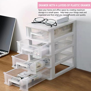 <b>Storage</b> Box Plastic Cosmetic <b>Storage</b> Box Home Office Sundries <b>Dressing</b> <b>Table</b> Drawer Multi-Layer Desktop - Product Image 6