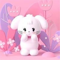 Nouvelle série Mikko Qimeng – Boîte mystère en PVC, figurine tendance, adorable lapin et chat, ornement, cadeau idéal pour les filles
