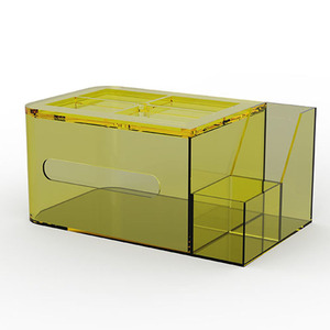 Caja <span class=keywords><strong>de</strong></span> pañuelos <span class=keywords><strong>de</strong></span> plástico acrílico transparente <span class=keywords><strong>de</strong></span> estilo nórdico moderno y minimalista, diseño extraíble, a prueba <span class=keywords><strong>de</strong></span> polvo, almacenamiento creativo <span class=keywords><strong>de</strong></span> lujo ligero - Product Image 5