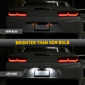 Luz LED para Matrícula 6000 Lm Blanca 12V para Chevrolet Camaro Opel Astra B Pz038 - Product Image 3