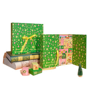 Boîtes cadeaux en carton gris <span class=keywords><strong>de</strong></span> haute qualité, imperméables, portables, personnalisées en gros, fermeture magnétique, <span class=keywords><strong>calendrier</strong></span> <span class=keywords><strong>de</strong></span> <span class=keywords><strong>l</strong></span>'<span class=keywords><strong>avent</strong></span> <span class=keywords><strong>de</strong></span> Noë<span class=keywords><strong>l</strong></span> - Product Image 4