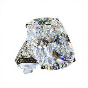 Bague de fiançailles solitaire classique personnalisée MSR-1837 PT950 avec diamant de laboratoire taille coussin 2 carats F VS1 certifié IGI - Product Image 3