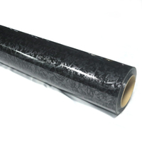 Vinyle autocollant noir carbone PET, directement de l'usine, pour la décoration de voitures, camions, bateaux et autres véhicules.