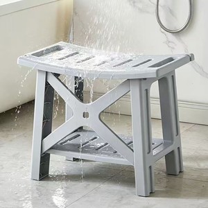 Tabouret de salle de bain Xi Zhe, taille standard, épaissi, antidérapant, siège de bain en plastique pour bébé - Product Image 4