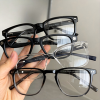 Montures de lunettes en acétate assorties en gros à prix abordable, stock prêt, lunettes optiques pour hommes aux visages en diamant, durables, livraison rapide