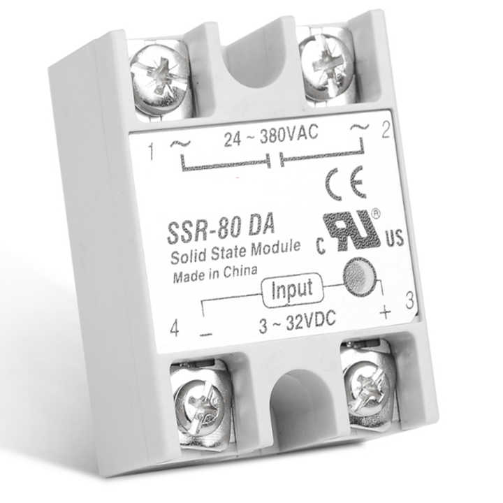 Single Phase Solid State Module Relay SSR-80DD 60A 80A 100A SSR-60DD 3