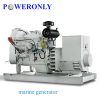 Groupe électrogène marin diesel 100KW 150KW 200KW à puissance électrique continue, moteur diesel marin à châssis ouvert avec ATS