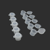 Usine 2ml * 5 réutilisable Mini Art vide peinture Pots en plastique bandes de peinture pour acrylique aquarelle ensemble peinture