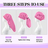 Bonnet de douche imperméable en EVA pour cheveux longs et dreadlocks, séchage rapide, réutilisable, doux, élastique, ajustable, écologique, fin, pour femmes et hommes
