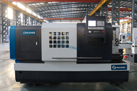 Tour CNC horizontal à banc plat robuste CAK6166C, commande GSK, garantie 1 an, pour broches d'énergie éolienne, grande précision