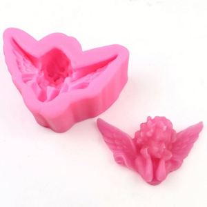 Moule à savon, moule réutilisable, moule de décoration de gâteau DIY à domicile. Film en silicone Fille Ange. Facile à nettoyer. OEM/ODM - Product Image 1