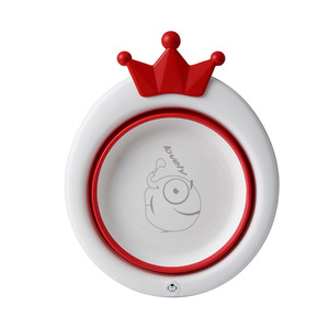 Lavabo para Bebé en Forma de Manzana, de Plástico, Verde, Rojo, Azul, de 0 a 12 Meses, Portátil, Plegable, Compresible, para Recién Nacidos - Product Image 4