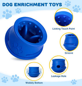 知育犬用パズルフィーダー、揺れる食器、食洗機対応、インタラクティブなおもちゃ、壊れないスローフィーダー、噛む力の強い犬用 - Product Image 5