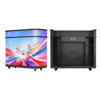 Cabine DJ LED personnalisée P2.5, table portable pour festivals de musique, écran LED flexible, résolution 8K, lisible en plein soleil pour les événements en intérieur