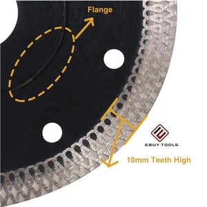 <span class=keywords><strong>Lame</strong></span> de scie circulaire diamantée turbo professionnelle pour la découpe de granit et le meulage du béton - Product Image 3