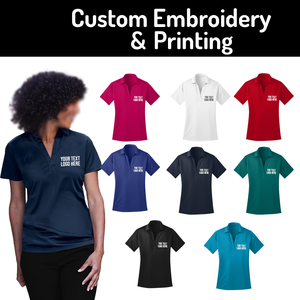 เสื้อยืดโปโลผ้าฝ้าย100% เข้ารูปสำหรับผู้หญิงดีไซน์ใหม่สำหรับผู้หญิงแบบทางการปักลายเรียบระบายอากาศได้สไตล์ลำลอง - Product Image 4