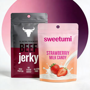 Bolsa <span class=keywords><strong>de</strong></span> Mylar Mate Impresa con Logotipo Personalizado, Sellada por Tres Lados, para Pescado y <span class=keywords><strong>Mariscos</strong></span> Congelados - Product Image 3