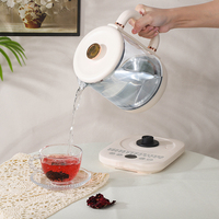 Nouvelle Tendance : Théière Multifonctionnelle 800W 2L en Verre Borosilicate de Haute Qualité avec Fonction Maintien au Chaud pour Usage Domestique