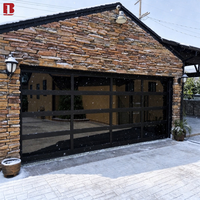 Pintu Garasi Modern Bolang dengan Rangka Aluminium Thermal Break Mencegah Kondensasi, Kunci Password, Pintu Garasi Kaca Terisolasi, Supplier
