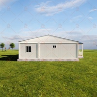 Maison préfabriquée en conteneur à ossature acier, facile à assembler, avec toit incliné, isolée thermiquement, en kit plat, pour habitation, hôtel, villa, appartement