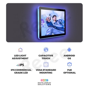 Phòng Họp Android Tương Tác Màn Hình Cảm Ứng Poe Wall Mount Hiển Thị <span class=keywords><strong>Lcd</strong></span> <span class=keywords><strong>Monitor</strong></span> Điều Chỉnh Led Chiếu Sáng Bar Hội Nghị Tablet - Product Image 5