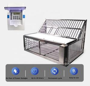 Cage à pigeons manuelle en acier inoxydable Cage à pigeons cryptée Cage à pigeons automatique Cage à poulets et piège à oiseaux - Product Image 4
