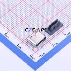 YTC-TC8S-126 USB Connector SMD Connector ( Connector Type: Type-C )( Gender: Female )( Mounting Type: Vertical Mount ) - Product Image 1