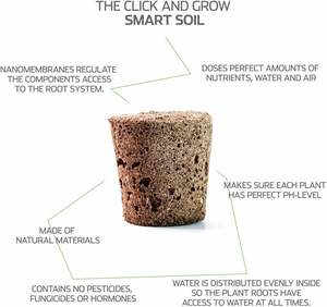 <span class=keywords><strong>Click</strong></span> <span class=keywords><strong>and</strong></span> <span class=keywords><strong>Grow</strong></span> Smart Lot de 9 mélanges de gousses pour plantes de fruits et légumes pour pots de fleurs et jardinières d'intérieur - Product Image 3