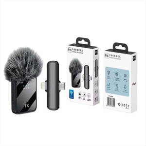 Micrófono de solapa portátil, mini grabadora de audio con clip, conectar y usar, para teléfono móvil, entrevistas, podcasts, enseñanza, videos - Product Image 5