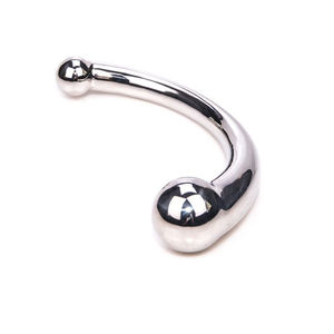 Alat Pijat Tongkat G Stainless Steel Ujung Ganda, Mainan Seks Dildo Sumbat Anal Penis P-spot Baja Tahan Karat untuk Pria dan Wanita - Product Image 3