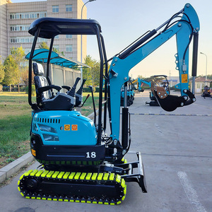 Miniexcavadora EZ-18p Tipo Oruga Color Azul Para Trabajos Pequeños de Construcción y Jardinería - Product Image 3