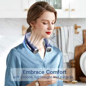 Ventilador de Cuello Silencioso Recargable sin Aspas, Mini Ventilador Eléctrico Colgante para el Cuello, Ventilador Portátil de Refrigeración para el Cuello - Product Image 5